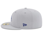Gorra New Era Los Angeles Dodgers Gray 2025 MLB Clubhouse 59FIFTY